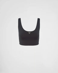 Stretch jersey top