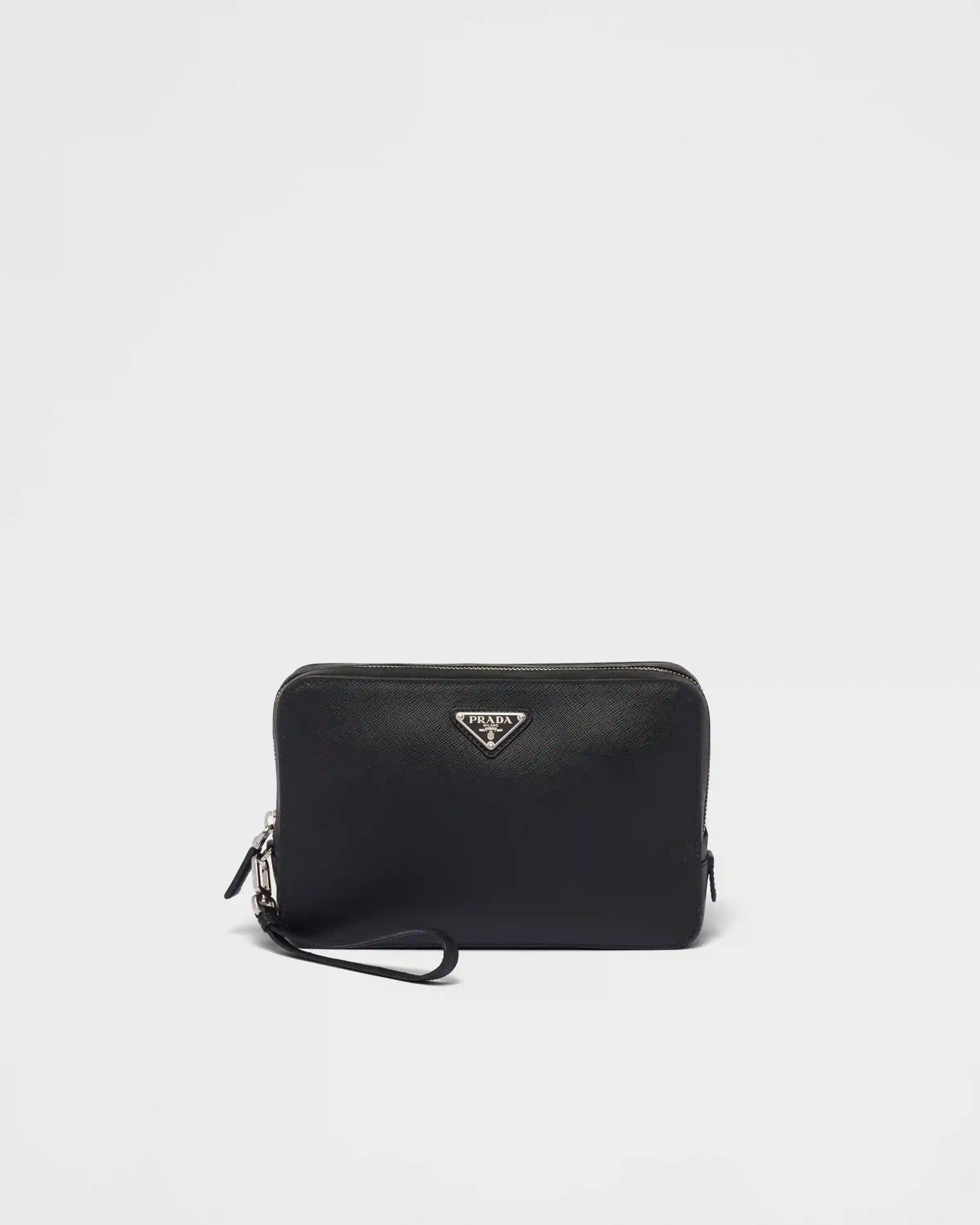 Saffiano Leather Clutch