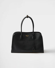 Large leather tote bag