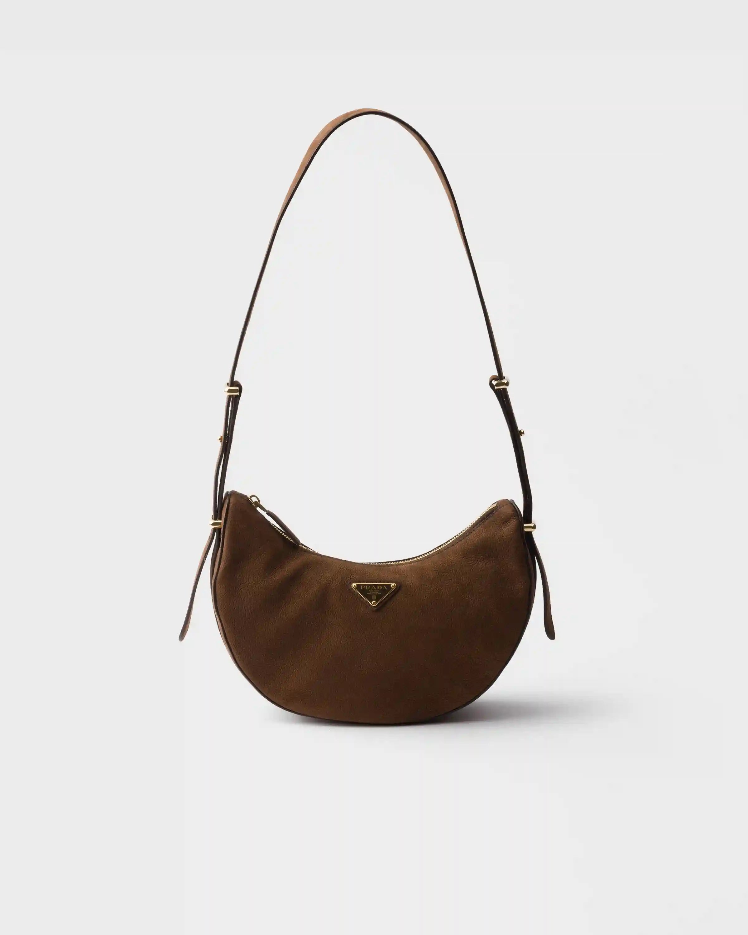 Prada Arqué small nubuck leather bag
