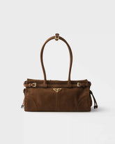 Prada Bonnie medium nubuck leather handbag