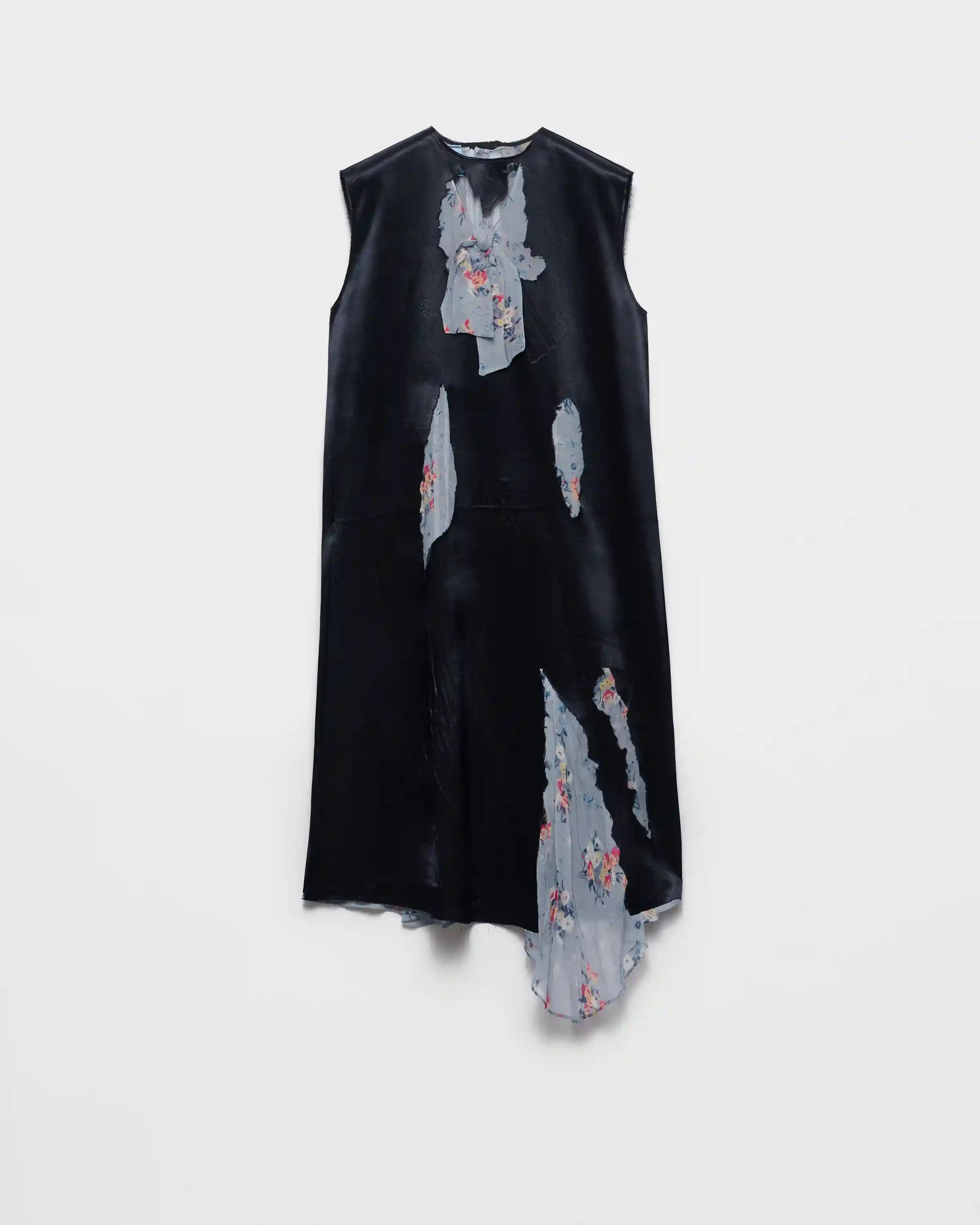 Devoré satin dress