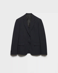 Single-breasted wool jacket