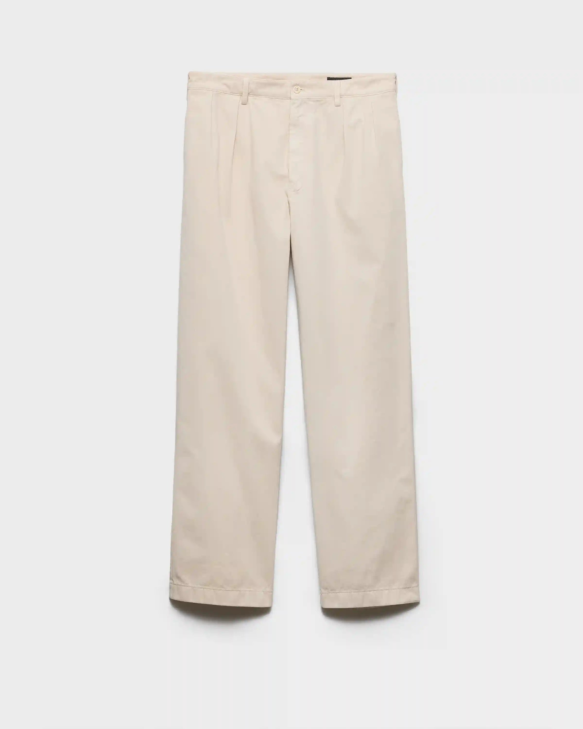 Wide-leg cotton pants