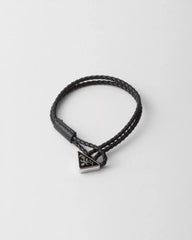 Braided nappa leather bracelet