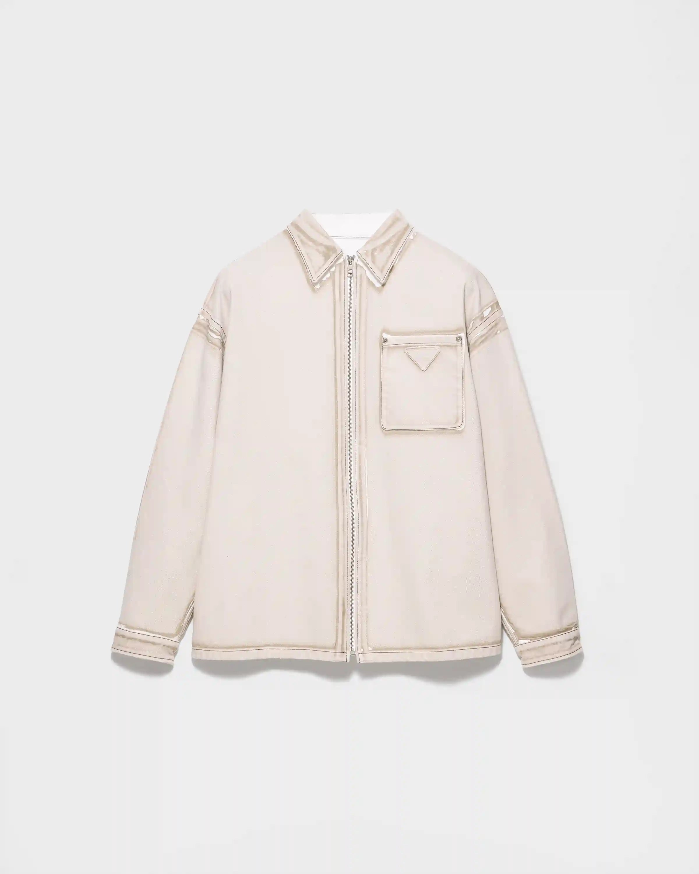 Bull denim zipper shirt