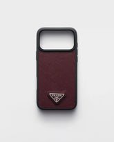 Saffiano leather case for iPhone 17 Pro Max