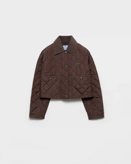 Lightweight Re-Nylon cropped blouson jacket
