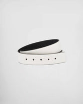 Reversible Saffiano leather belt strap