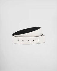 Reversible Saffiano leather belt strap