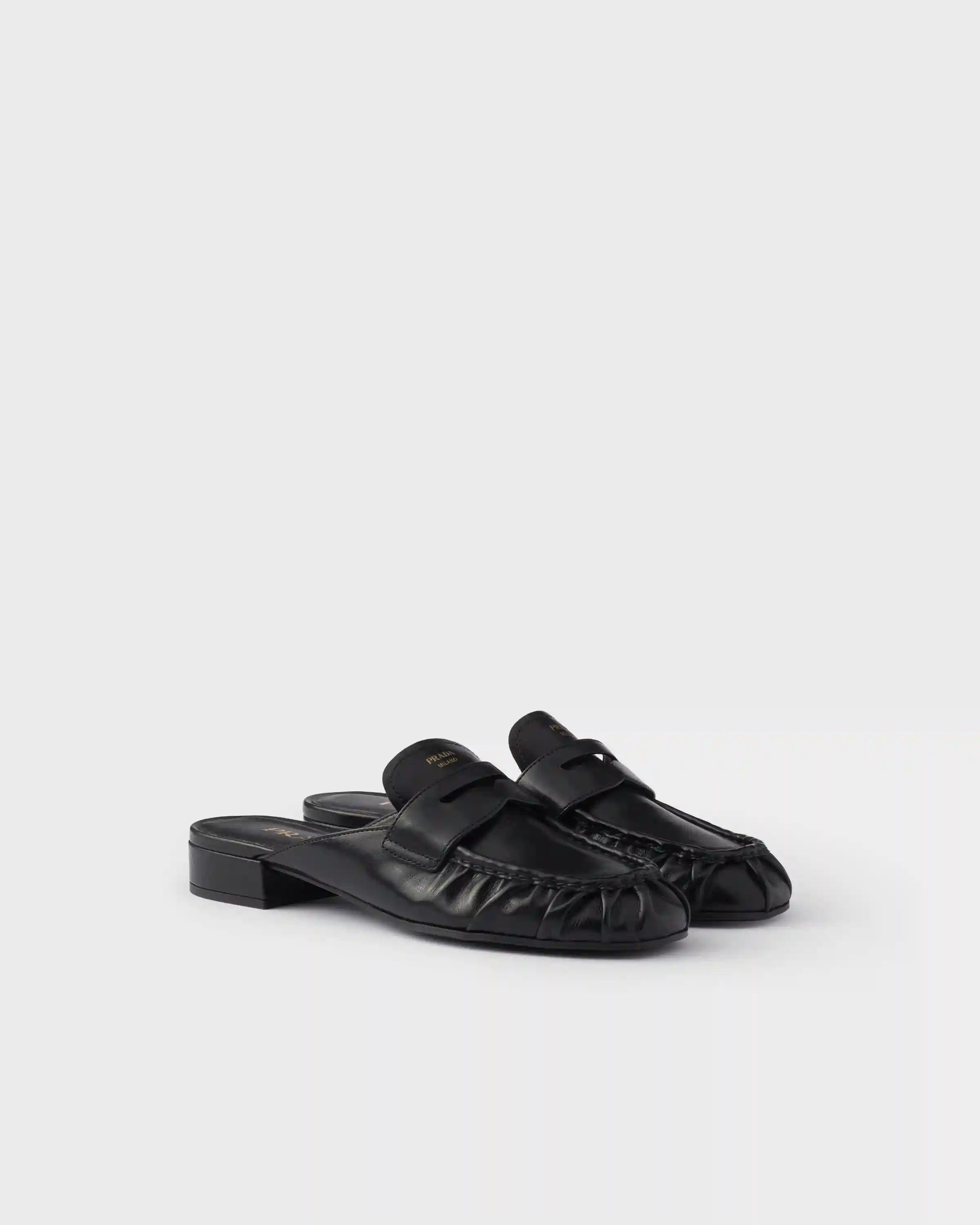 Leather mules