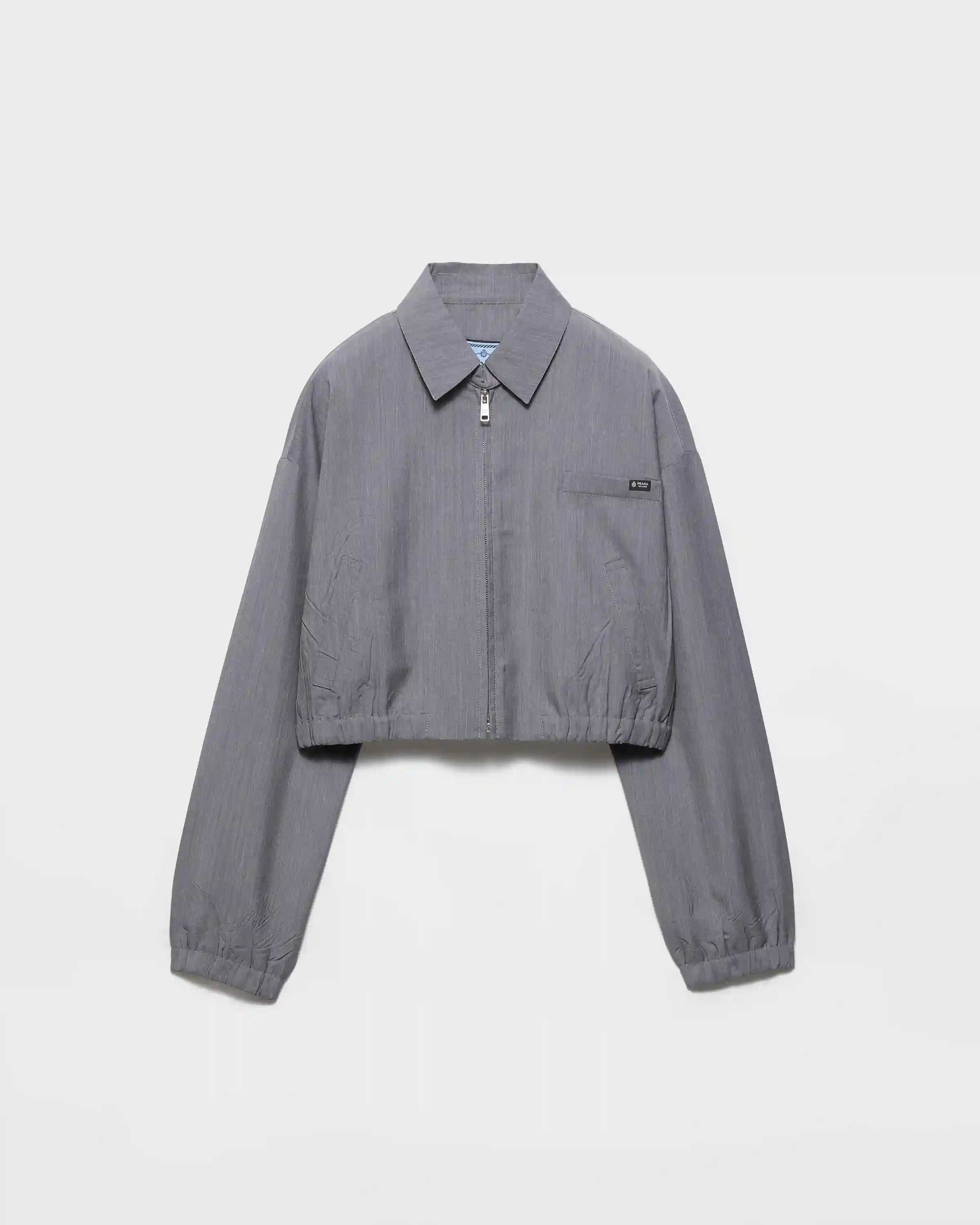 Light mohair blouson jacket