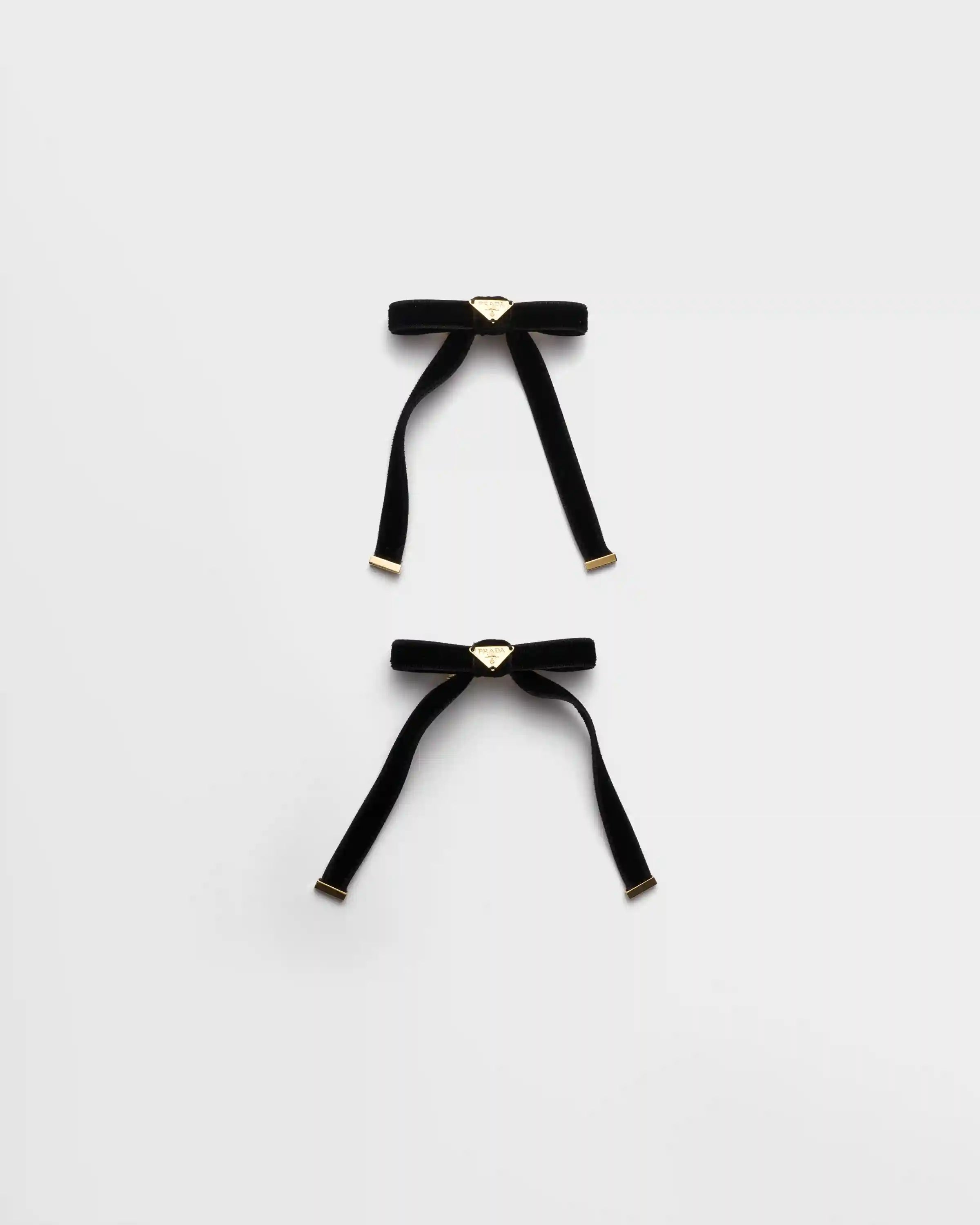 Velvet hair clips