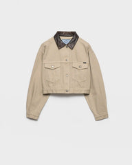 Cropped old denim jacket