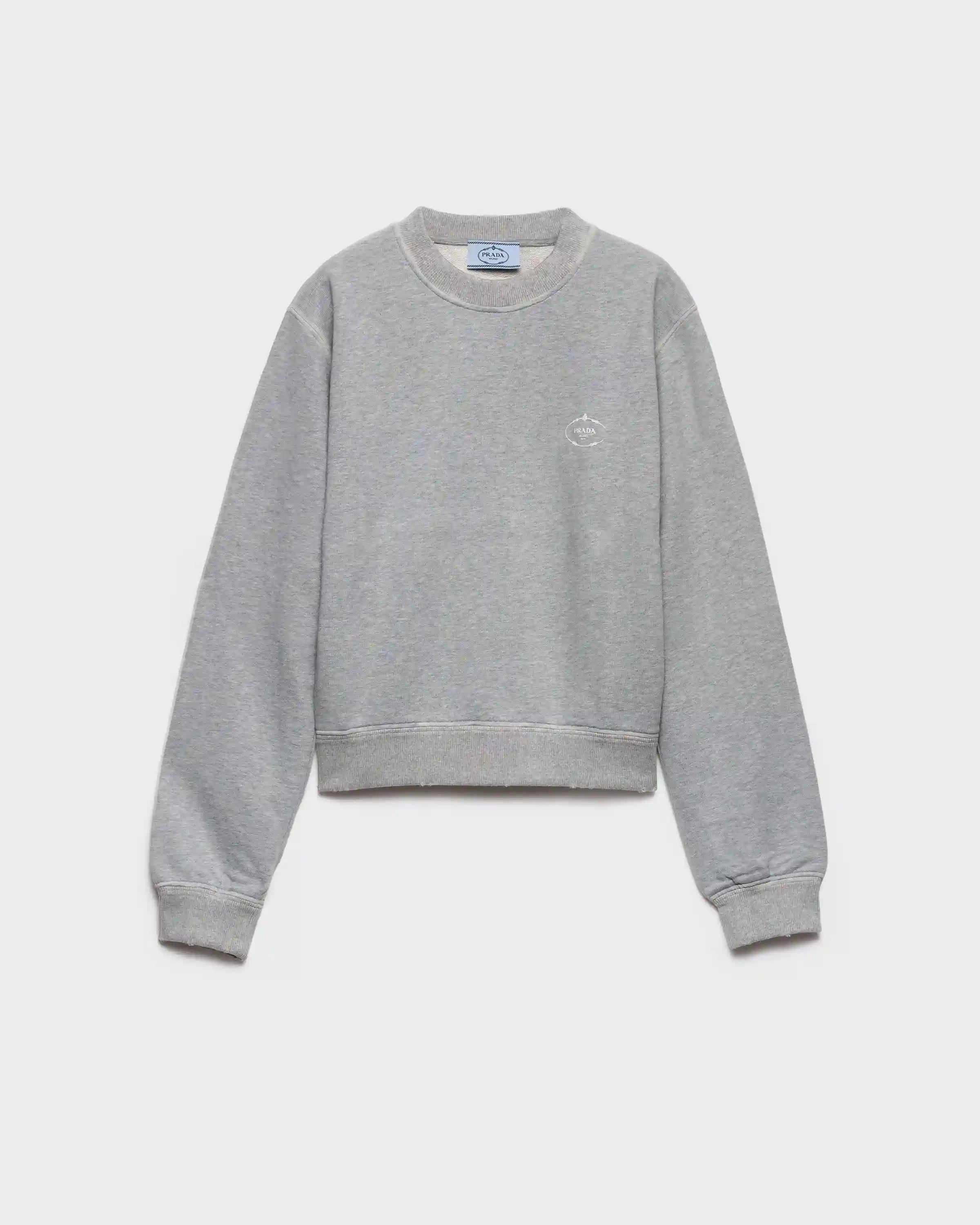 Cotton crew-neck sweatshirt
