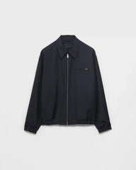 Mohair wool blouson jacket