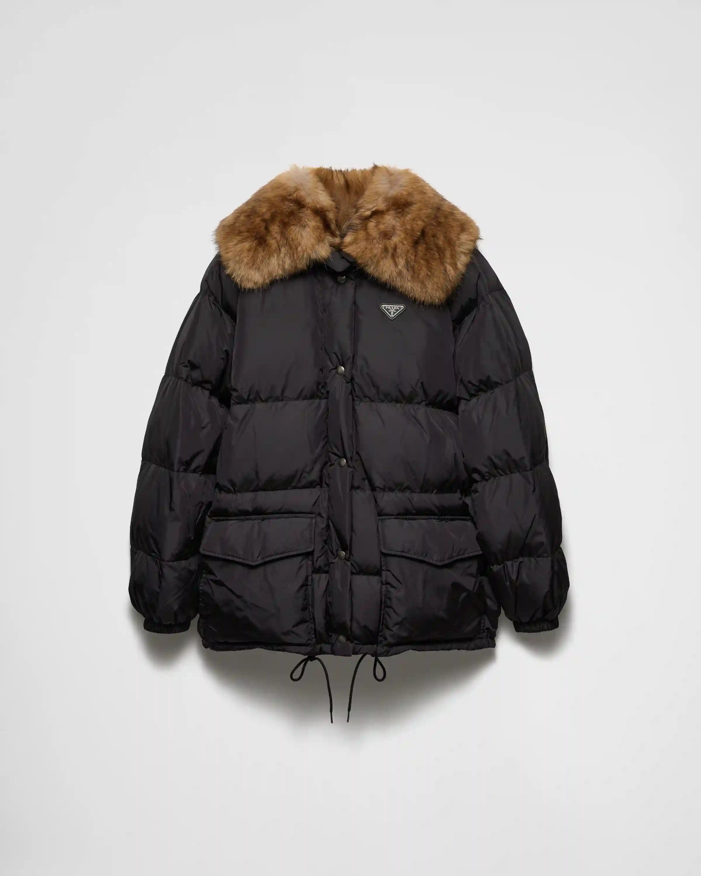 Tech canvas down jacket