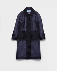 Single-breasted crinoline coat