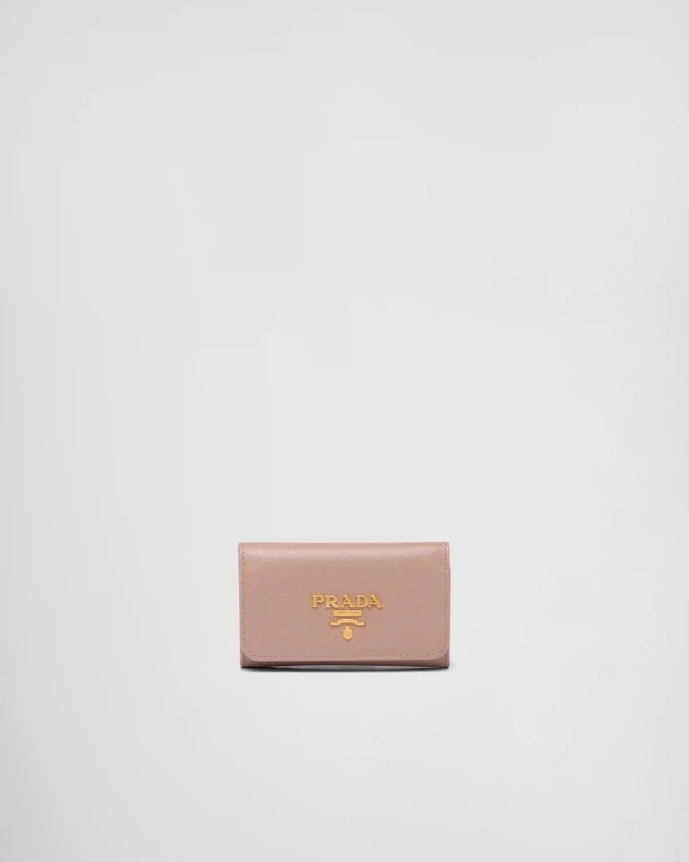 Saffiano leather keychain