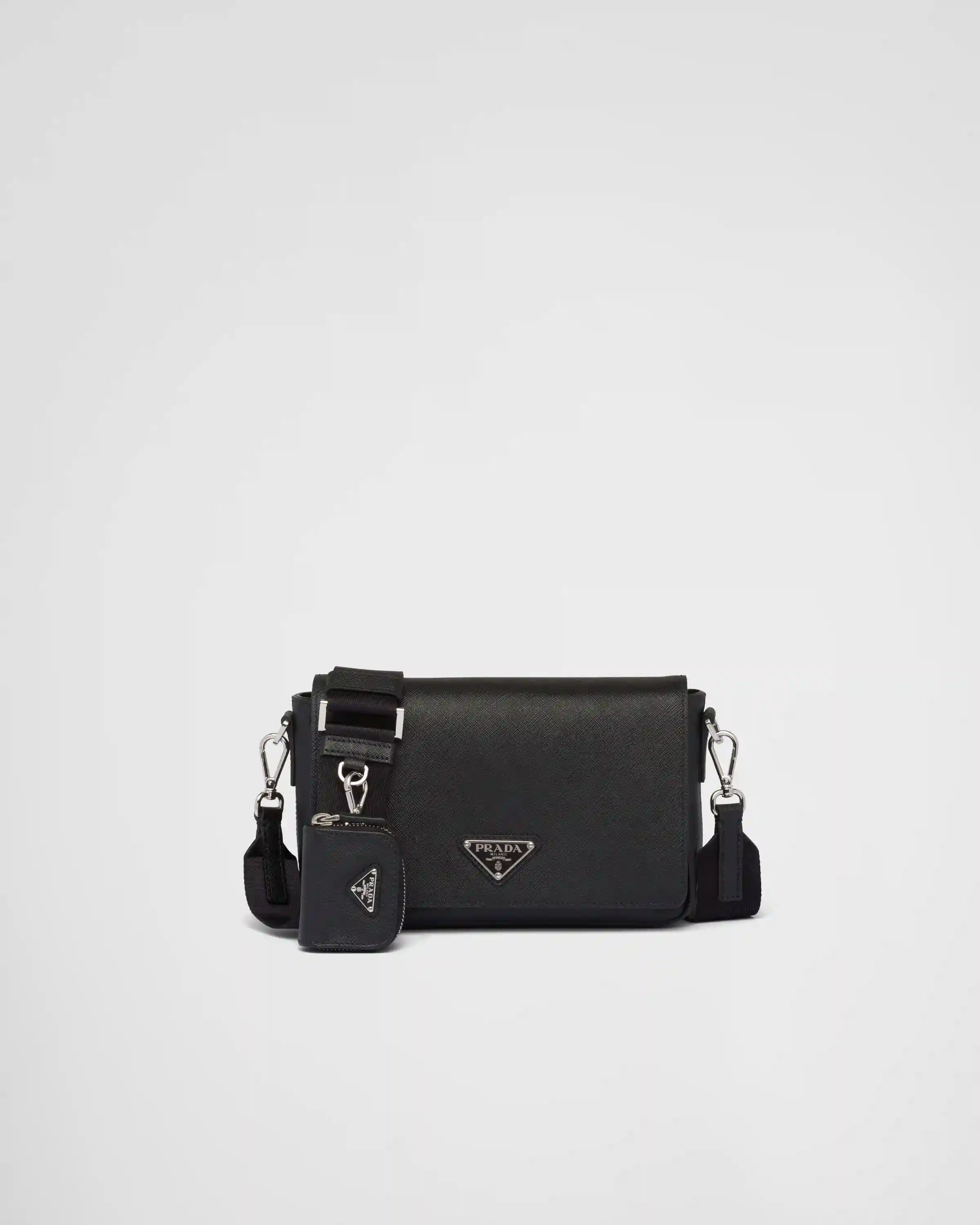 Saffiano leather shoulder bag