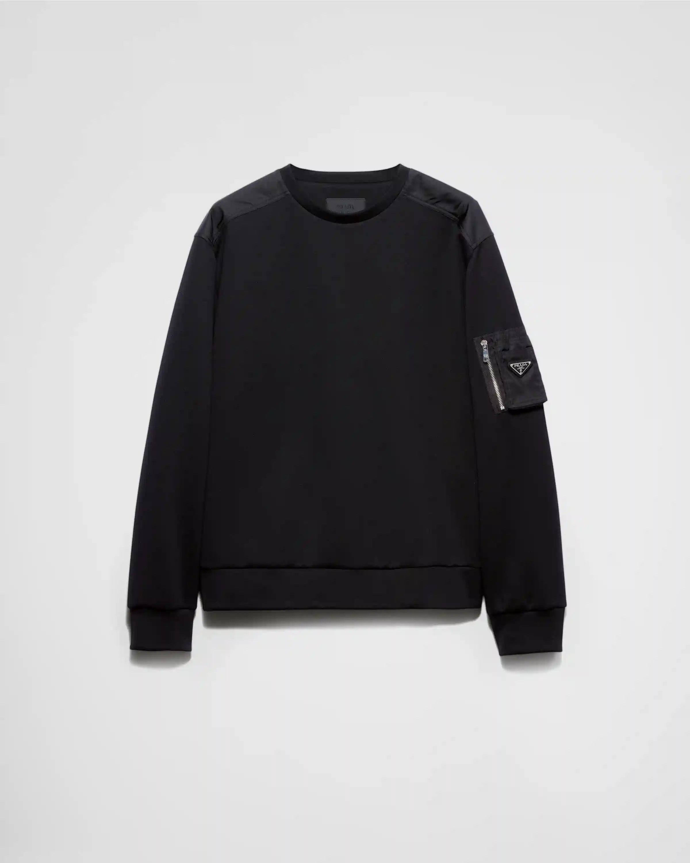 Cotton fleece and Re-Nylon sweatshirt