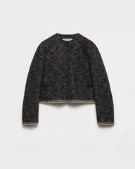 Single-breasted double tweed jacket