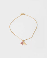 Enameled metal necklace