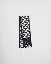 Printed silk tie
