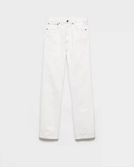 Old denim five-pocket jeans