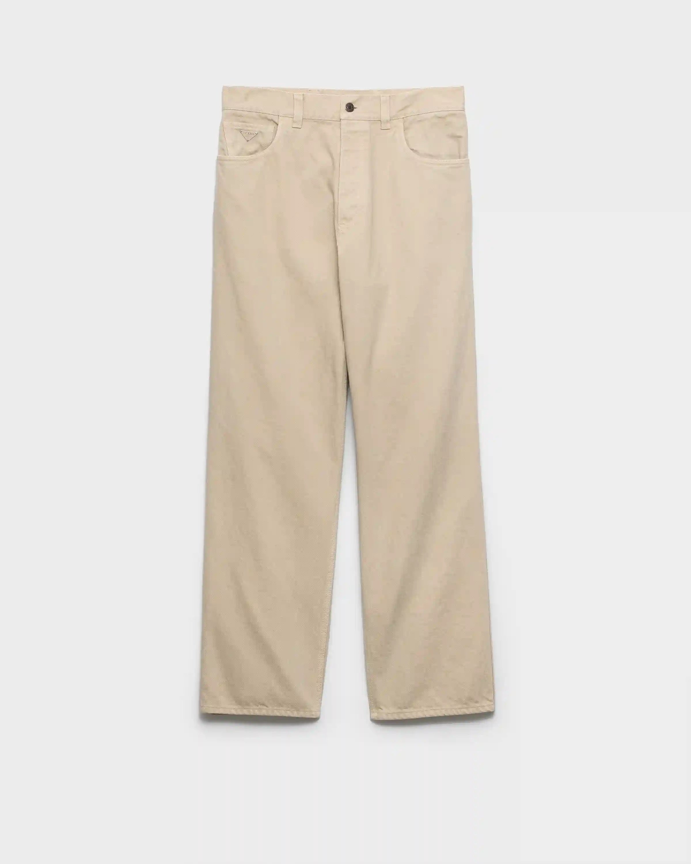 Five-pocket old denim jeans