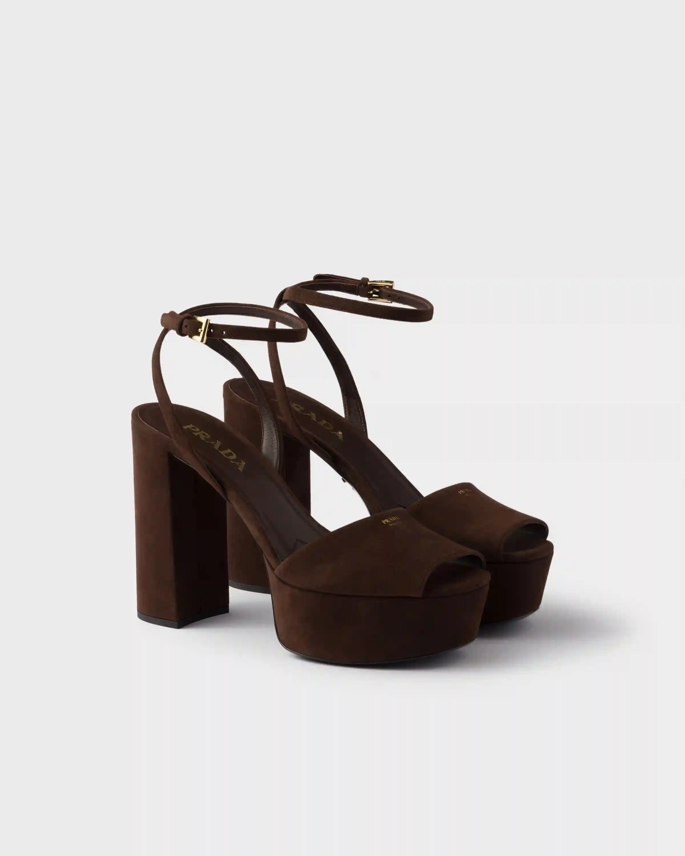 Suede platform sandals