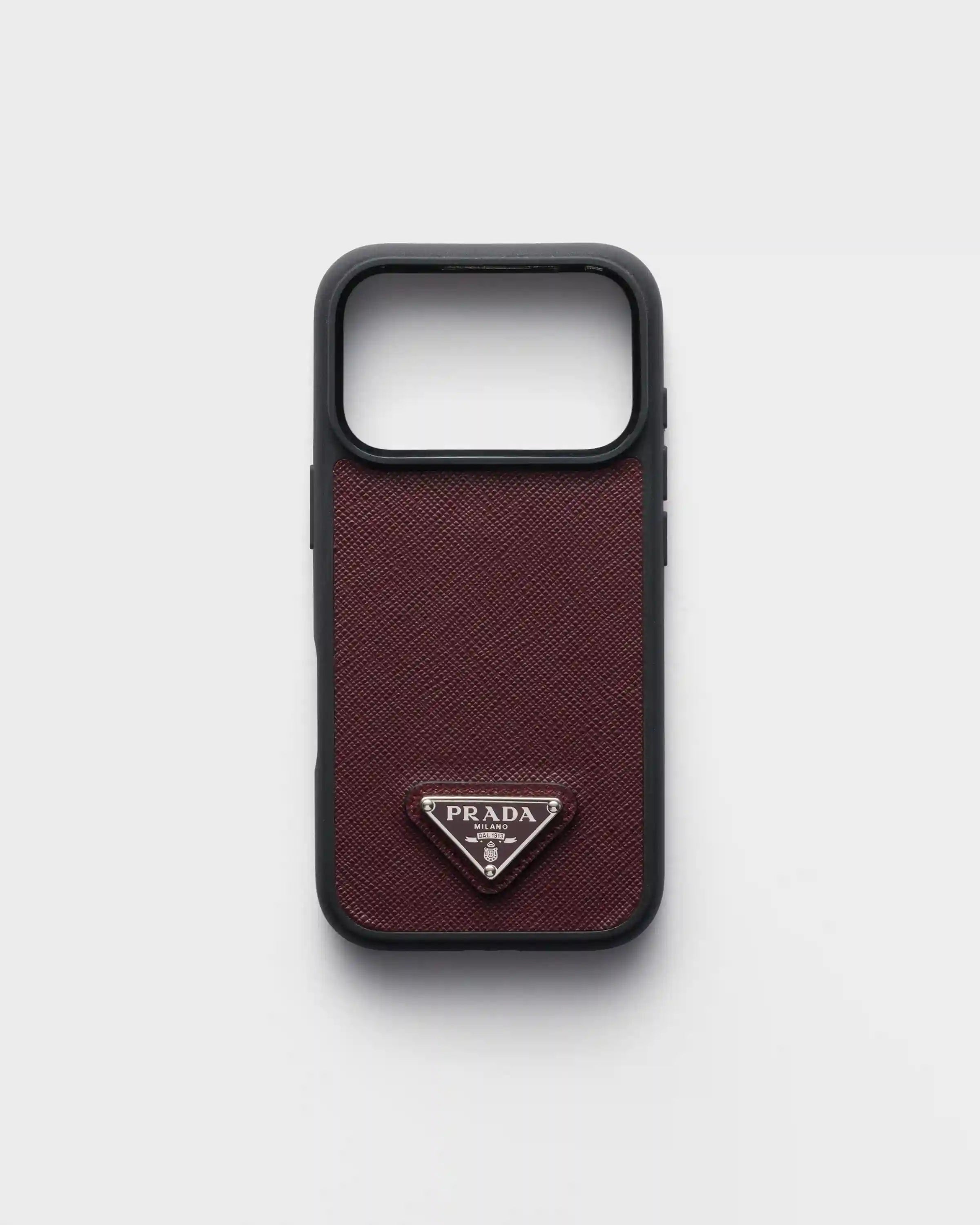 Saffiano leather case for iPhone 17 Pro