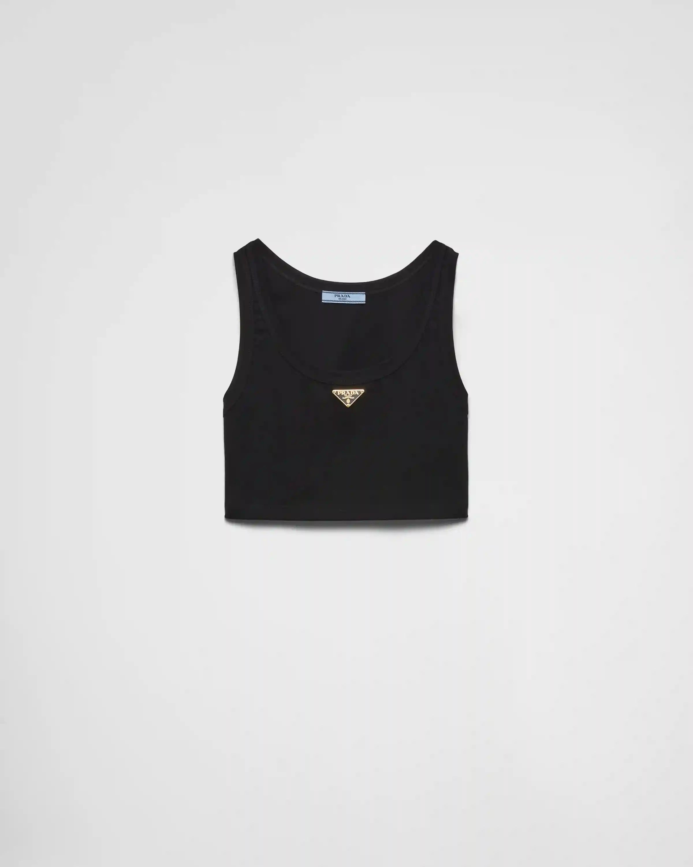Jersey cropped top