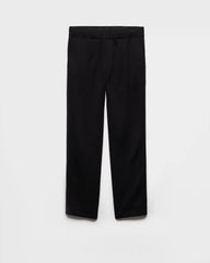Cotton fleece pants with Re-Nylon details