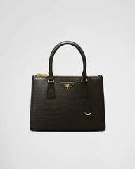Prada Galleria medium crocodile leather bag