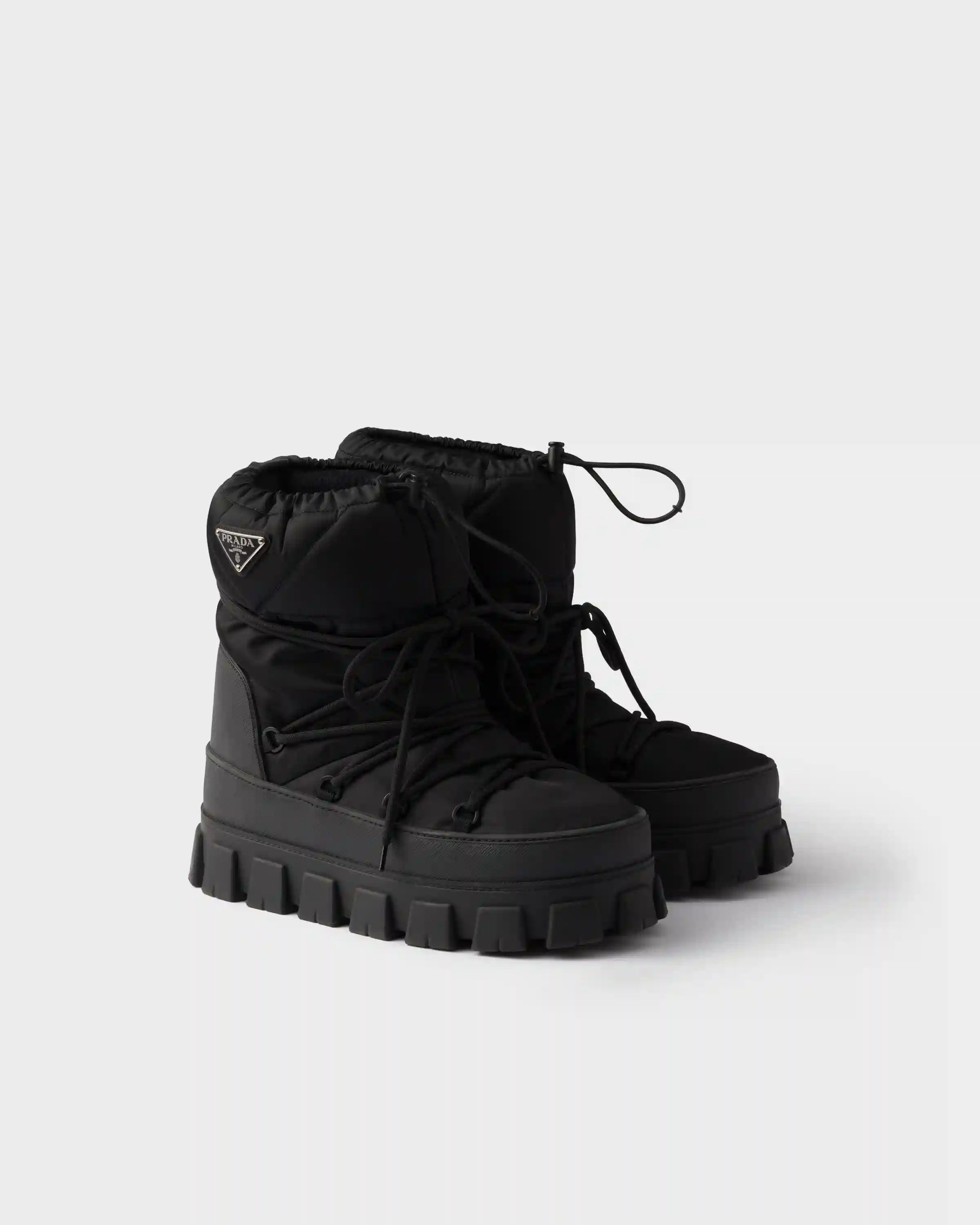 Re-Nylon gabardine après ski booties