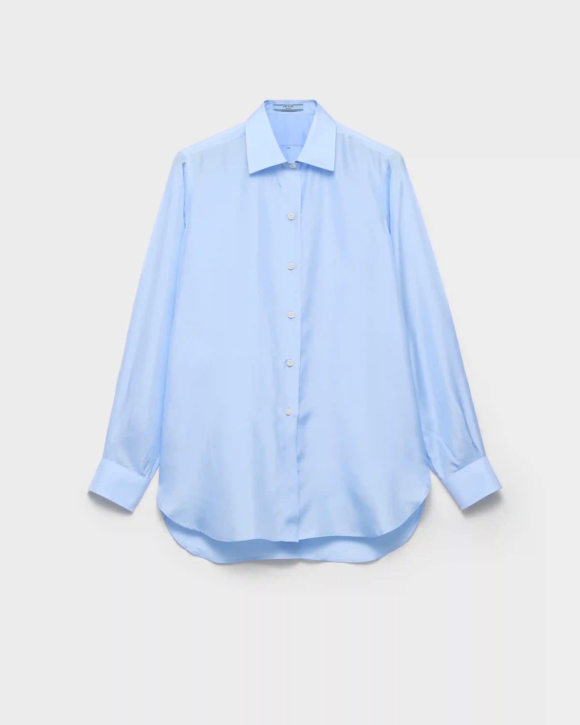 Silk poplin shirt