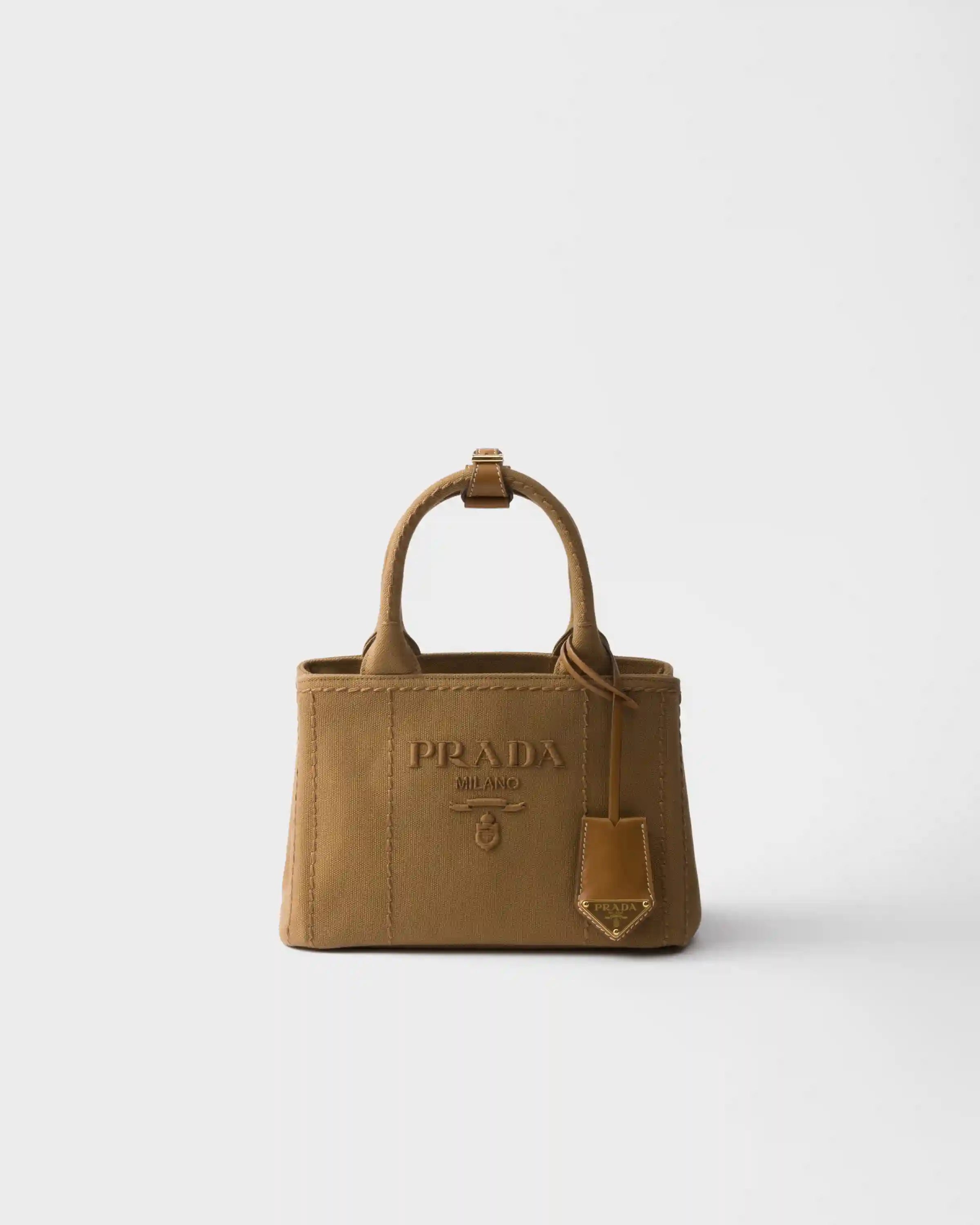 Prada Jardinière mini cotton canvas handbag