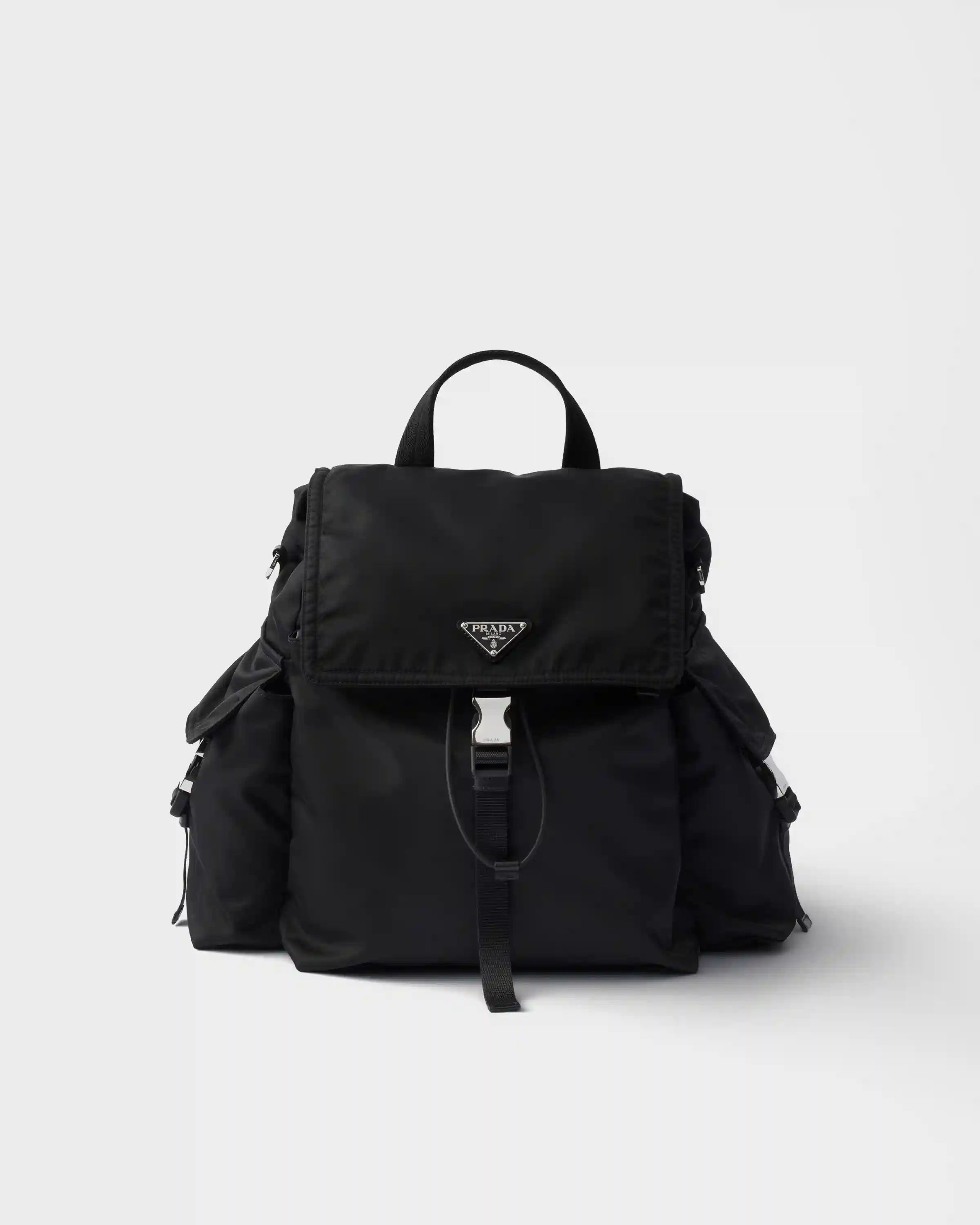 Prada Explore Re-Nylon and leather backpack