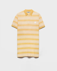 Bayadere stripe piqué mini-dress