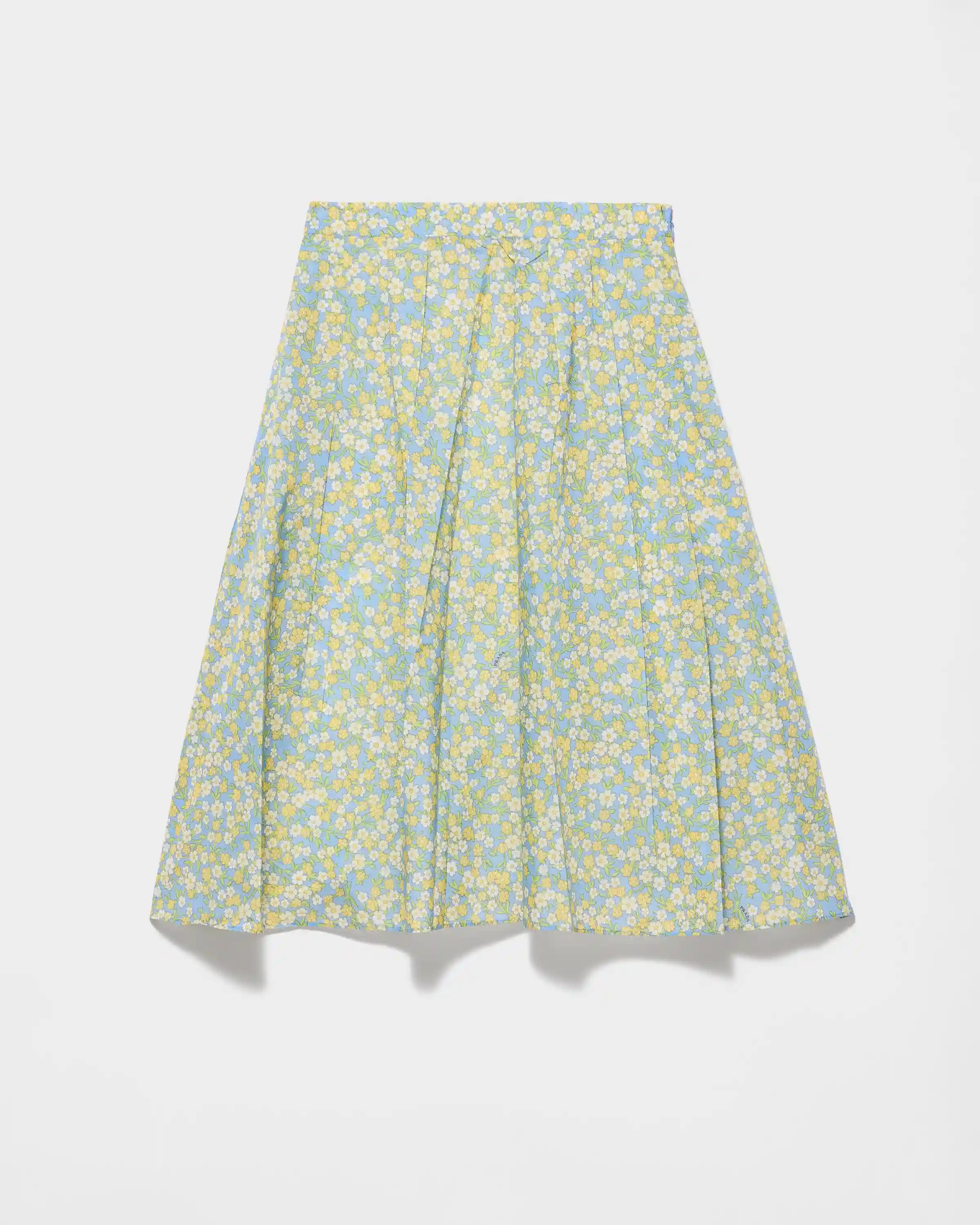 Full floral print Re-Nylon skirt