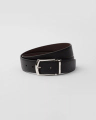 Reversible Saffiano leather belt