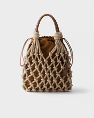 Prada Noué medium cotton macramé bag