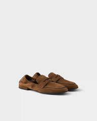 Shuffle nubuck leather loafers