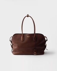 Prada Signet large leather tote bag