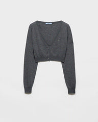 Cropped cashmere cardigan