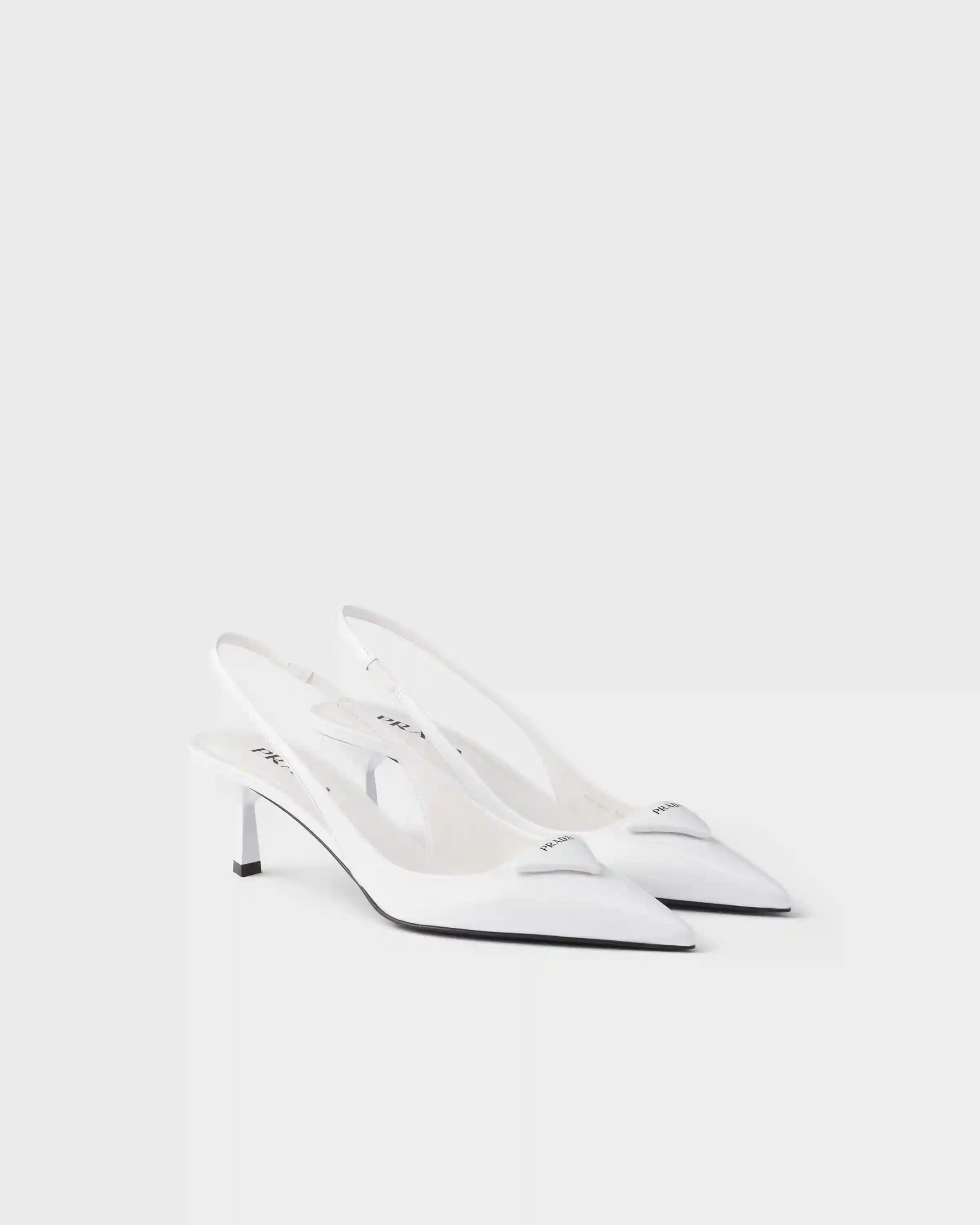 Patent leather slingback pumps