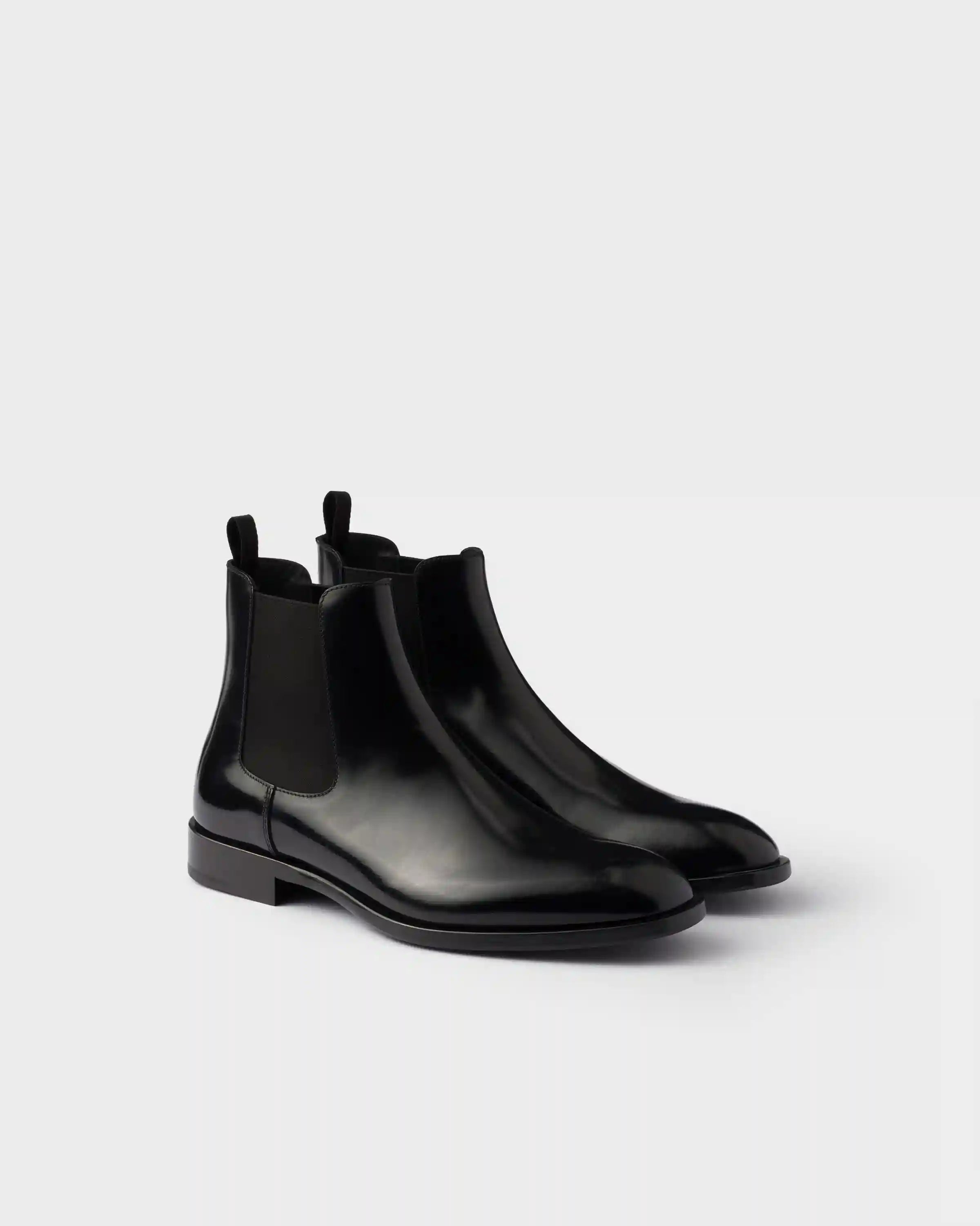 Brushed leather Chelsea boots