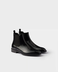 Brushed leather Chelsea boots