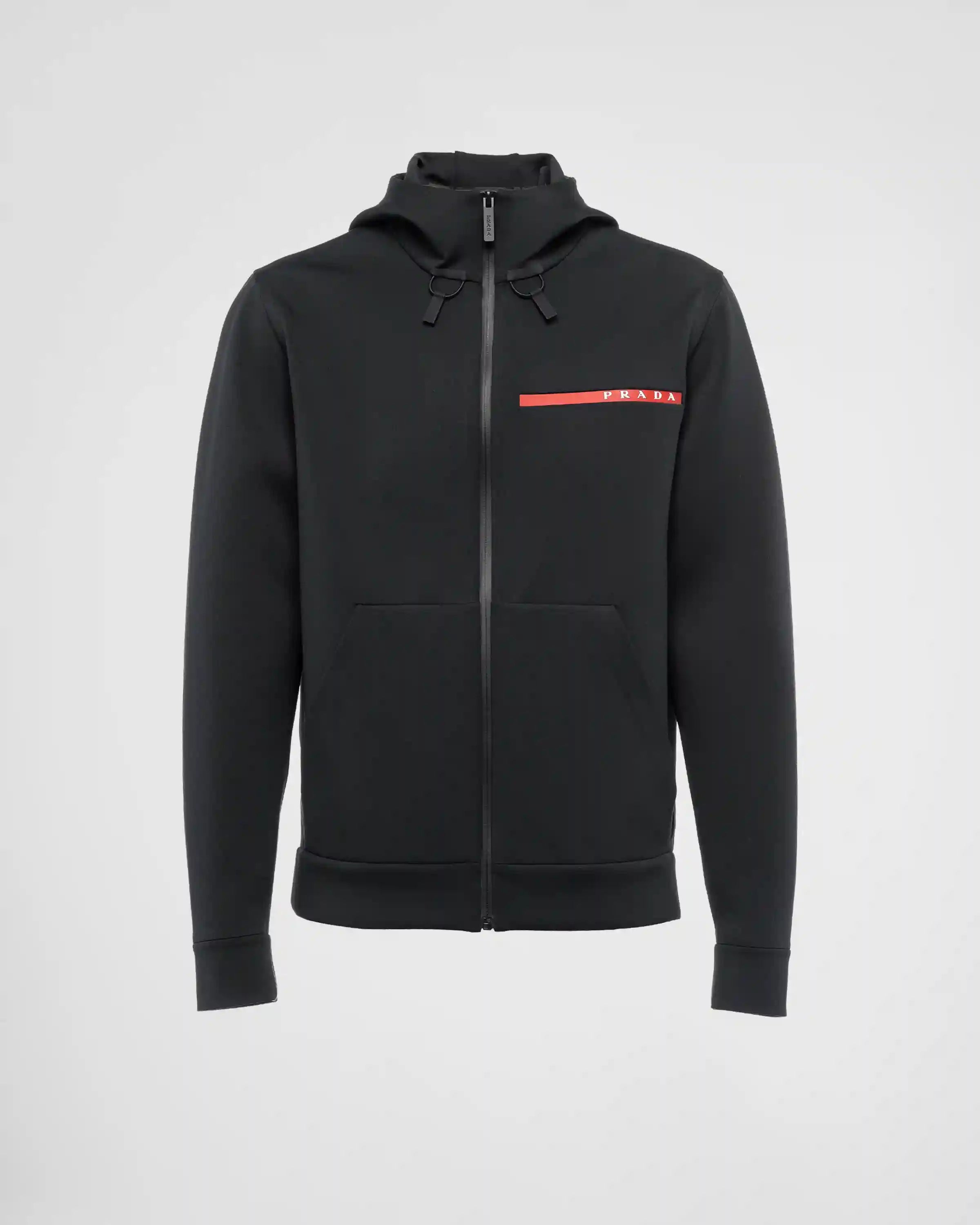 Technical fabric hoodie